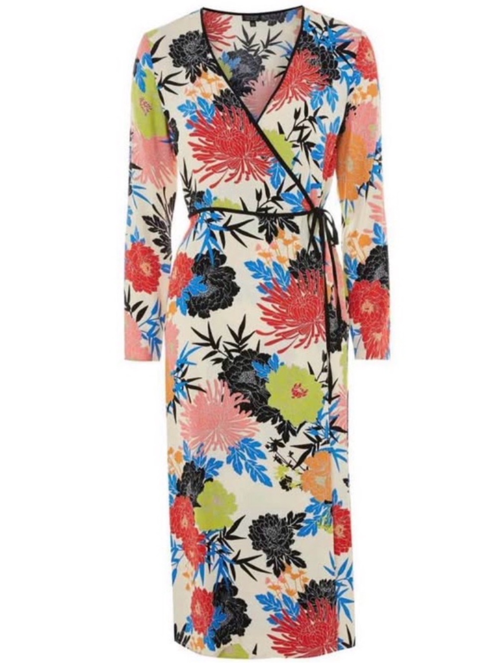 NWOT: TopShop Freya Floral Wrap Dress | Size:12/14 - NEVER WORN!!